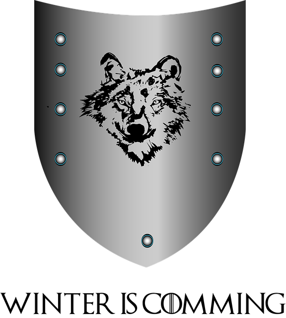 Free wolf wolves shield illustration