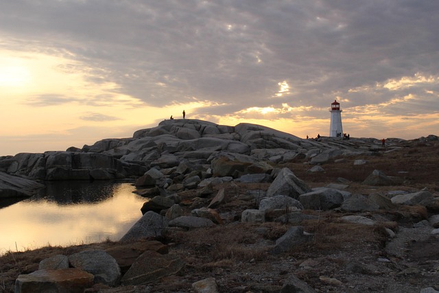 Free Lighthouse Sunset photo and picture