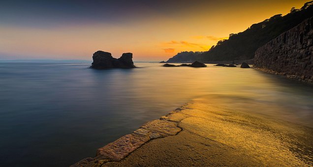 Paisaje, Naturaleza, Atardecer, Agua
