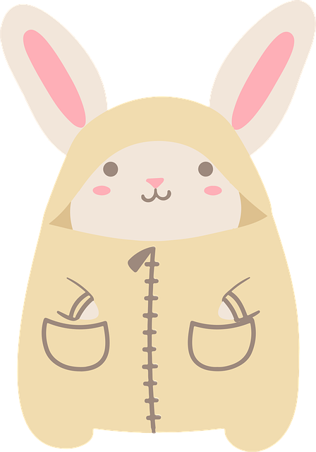 Free autumn rabbit little bunny illustration