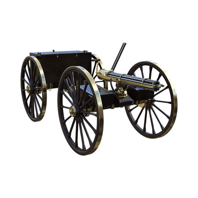Free gatling vintage old illustration