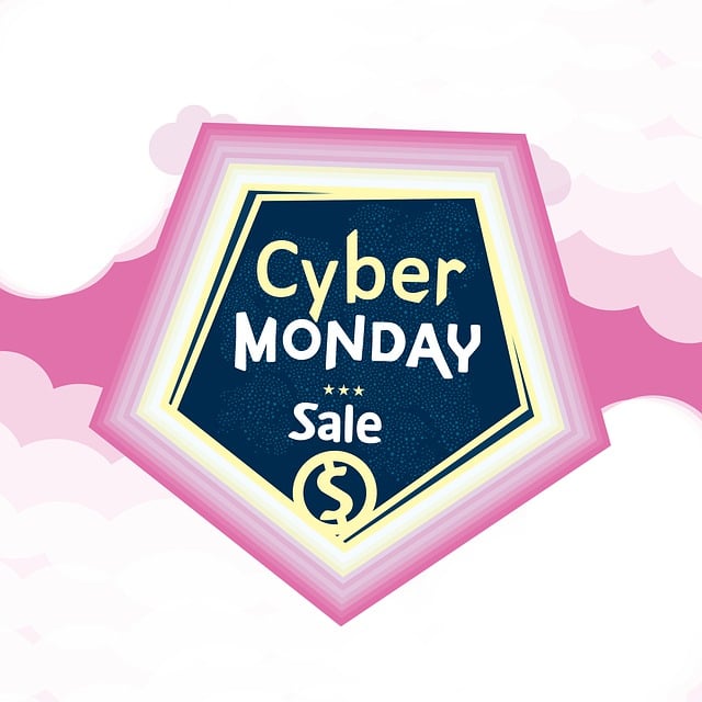 Free sale advertisement cyber monday illustration