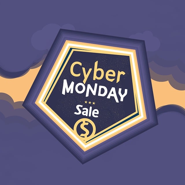 Free sale advertisement cyber monday illustration
