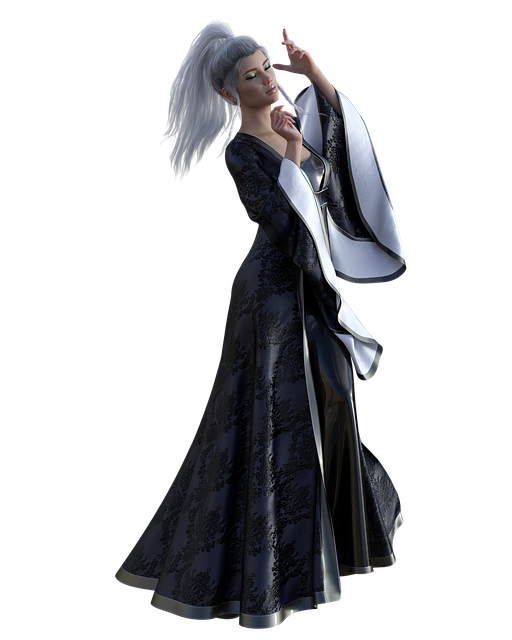 Weiblich, 3D, Charakter, Pose, Frau