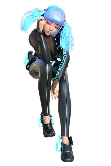 Free girl young pose illustration