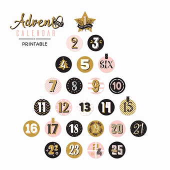 Venire, Advent Calendar Imprimabilă