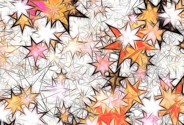 Free christmas stars advent season illustration