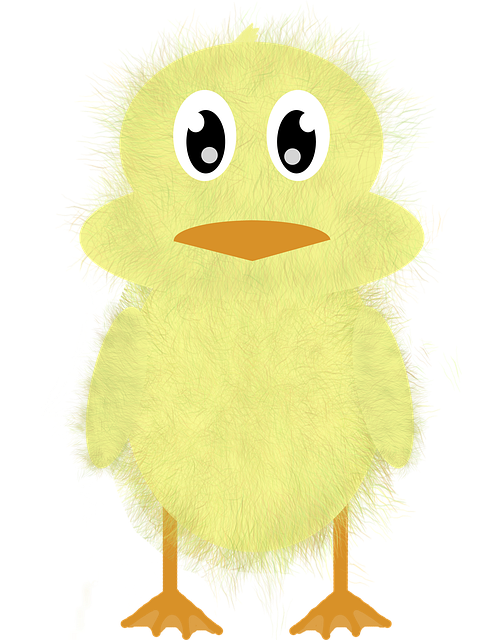 Free easter chick peep illustration