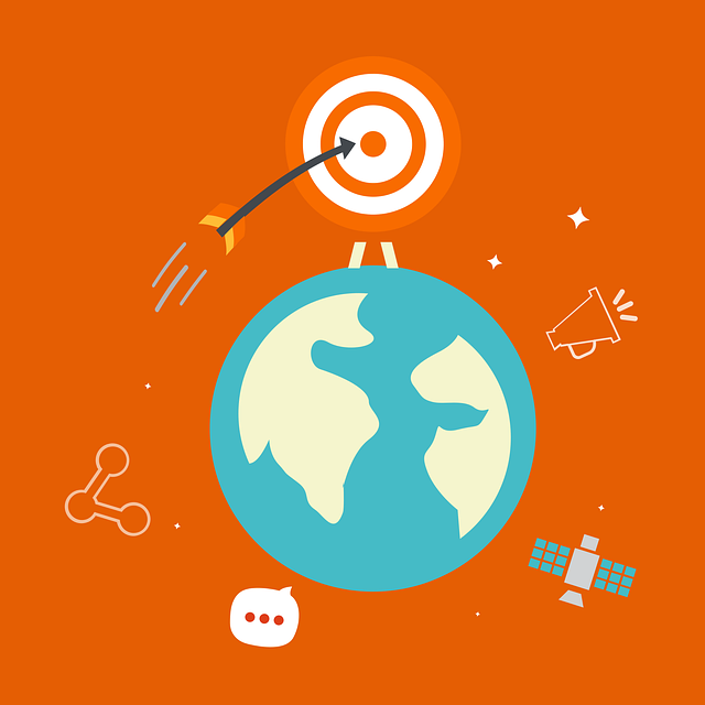 Free earth target business vector