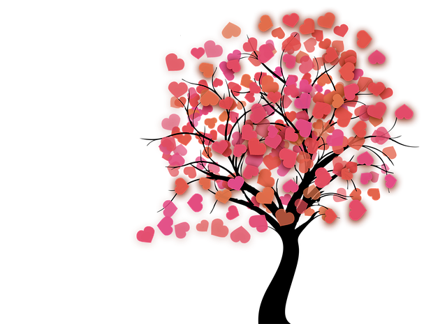Free tree heart love illustration