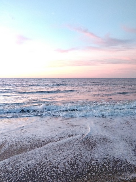 Strand, Sonnenaufgang, Wasser, Alantic