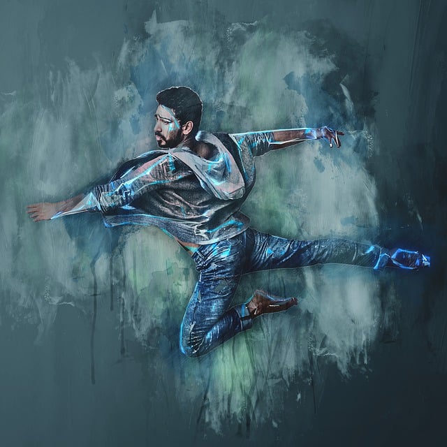 Free ballet dancer man illustration