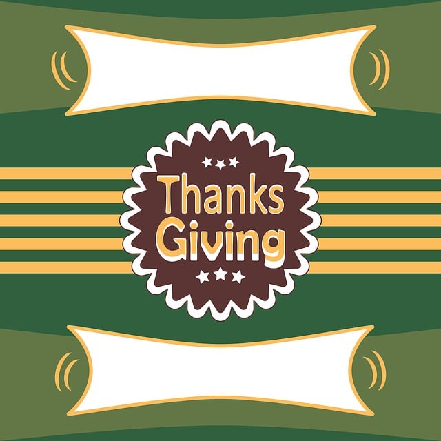 Free happy thanksgiving striped newscard thank you note illustration