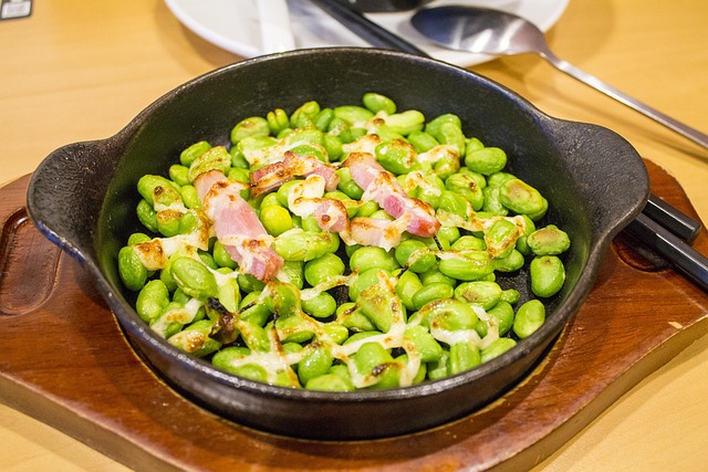 Free Bacon Edamame photo and picture
