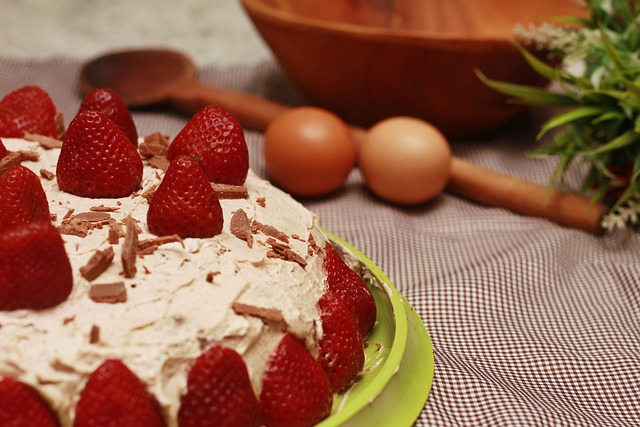 Alimentos, Pastel, Misplace, Fresas
