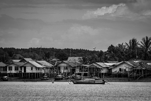 Fischerdorf, Boot, Dorf, Wasser, Meer