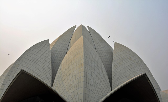 India, Delhi, Bahai Tempel, Architectuur