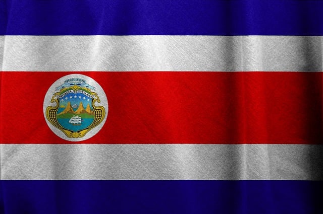 Free costa rica flag country illustration