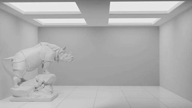 Free Rhino Statue illustration and picture
