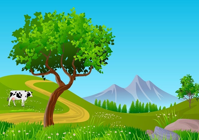 Free landscape illustration nature illustration