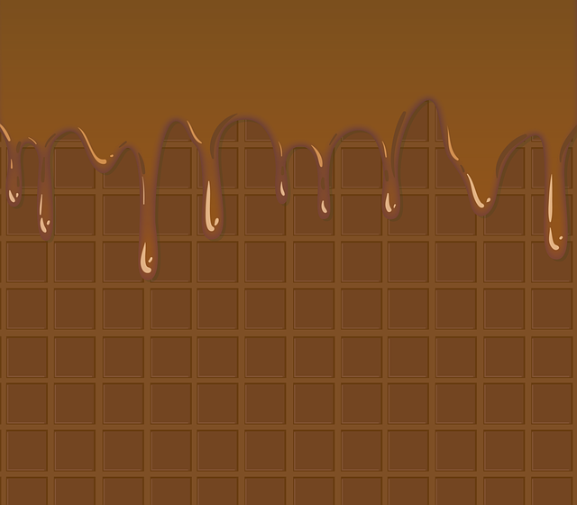 Free chocolate print liquid illustration