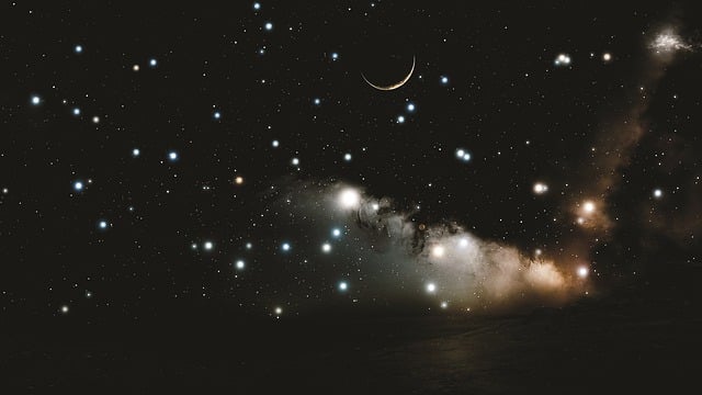 Free space universe galaxy illustration