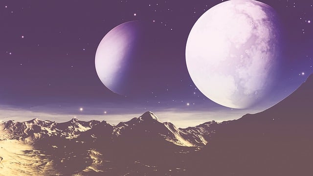 Free space universe galaxy illustration