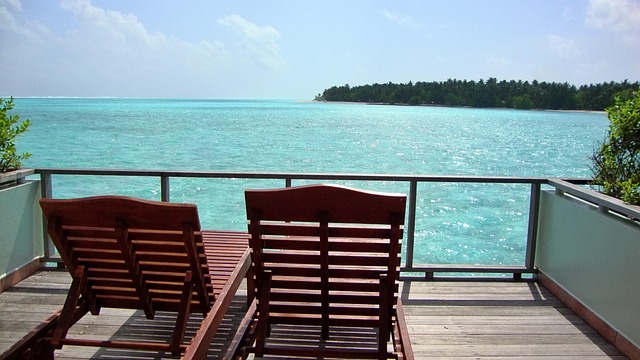 Maldivas, Mar, Cadeira De Praia, Ilha