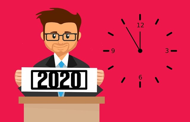 Free new year 2020 illustration