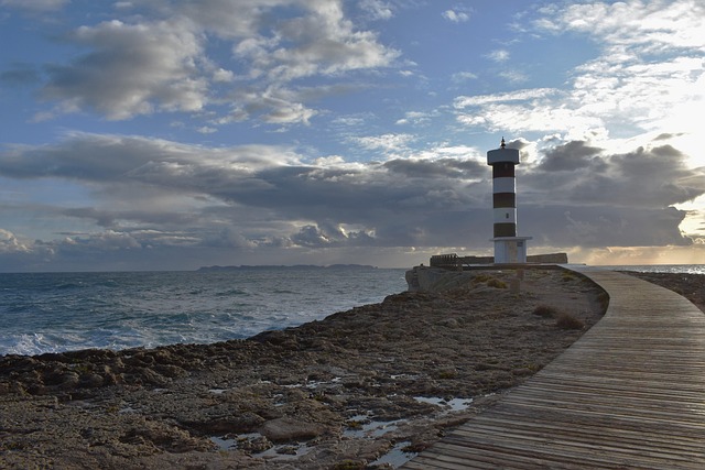 Latarnia Morska, Mallorca, Chmury