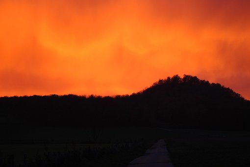 Sonnenuntergang, Natur, Landschaft