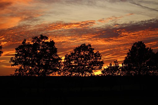 Sonnenuntergang, Natur, Landschaft