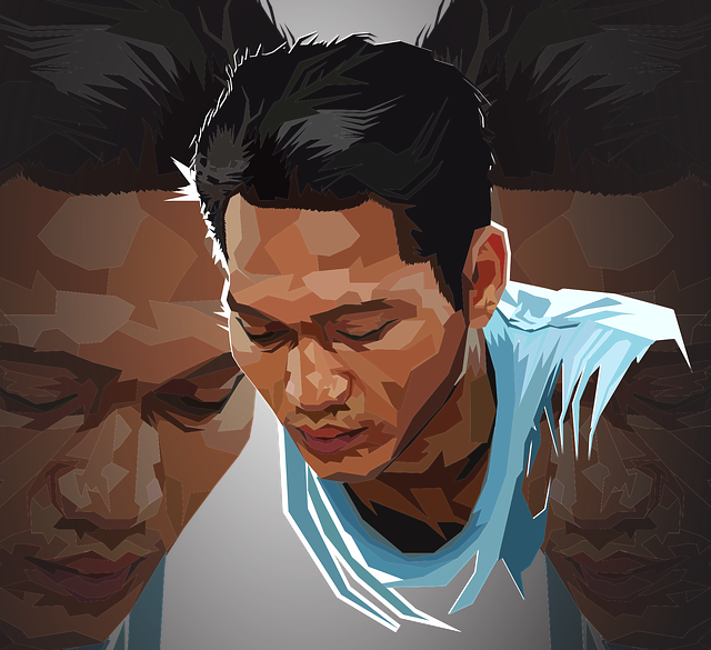 Free man alone sad vector
