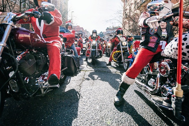 Biciclist, Moș Crăciun, Crăciun, Roșu