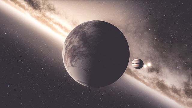 Free space planet universe illustration