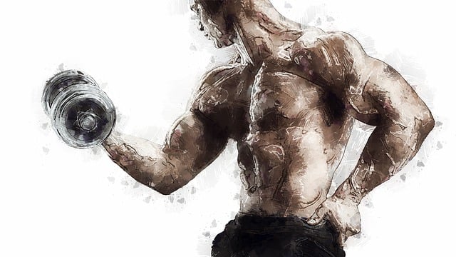 Free man athlete fitness illustration