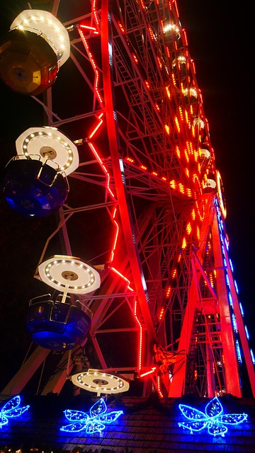 Free Christmas Ferris Wheel photo and picture