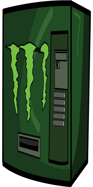 Free soda machine machine monster illustration