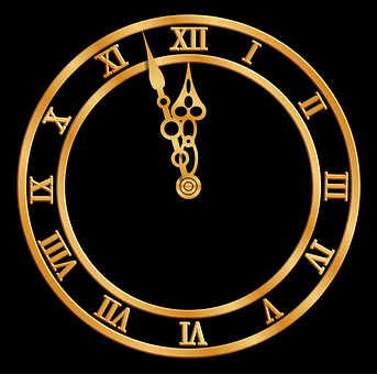 Uhr, Mitternacht, Neujahr, Zeit
