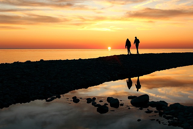 Free Sea Sunset photo and picture
