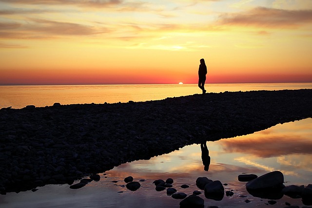 Free Sea Sunset photo and picture