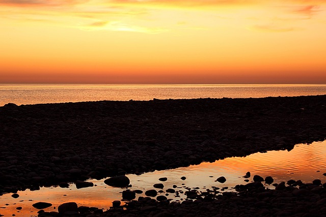Free Sunset Sea photo and picture