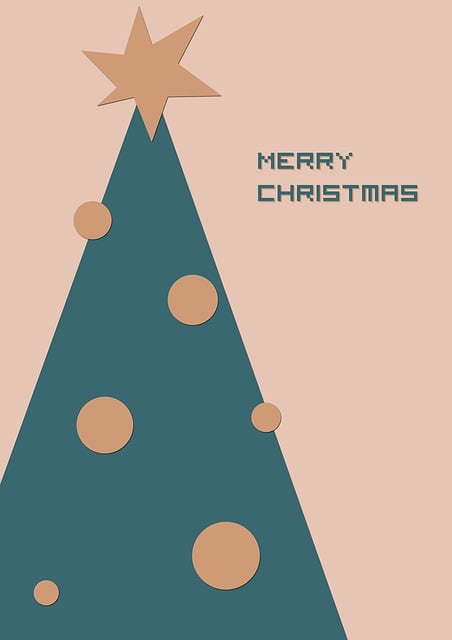 Free christmas postcard new year illustration