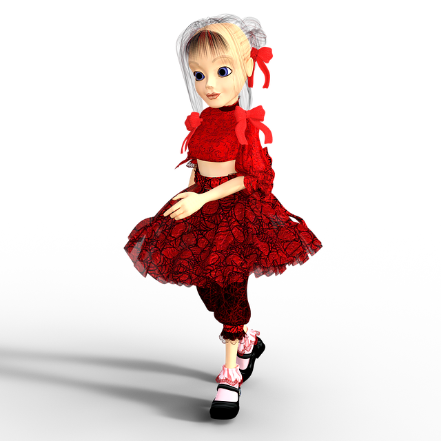 Free Doll Girl illustration and picture