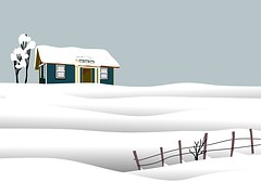 Snow, Home, Winter, Cold