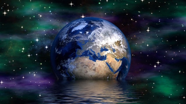 Free earth globe water illustration