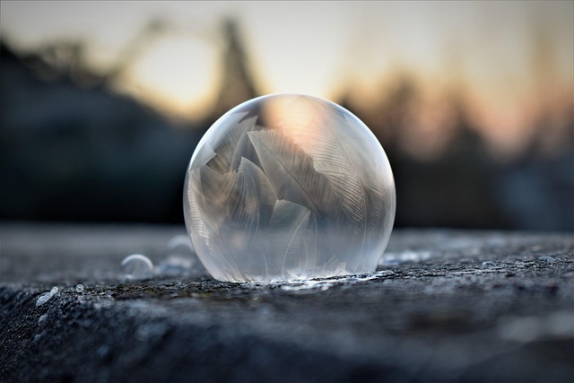 Free Soap Bubble Frozen photo and picture