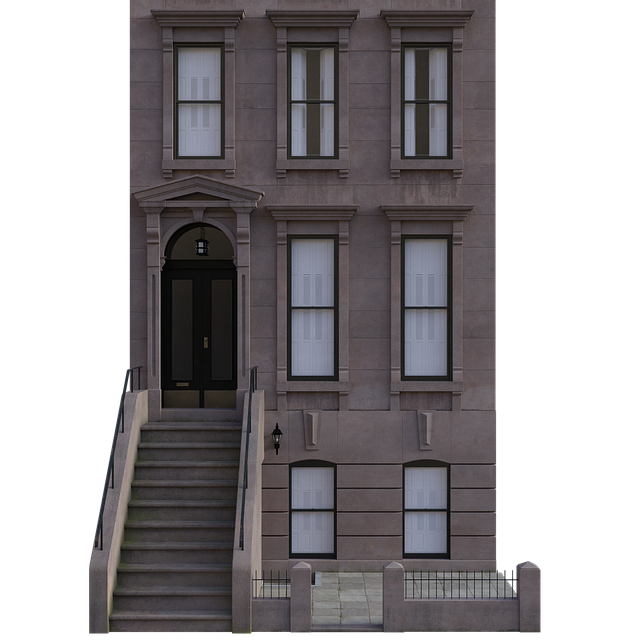Free building apartments brownstone illustration