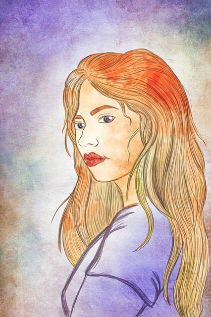 Free Woman Portrait illustration and picture
