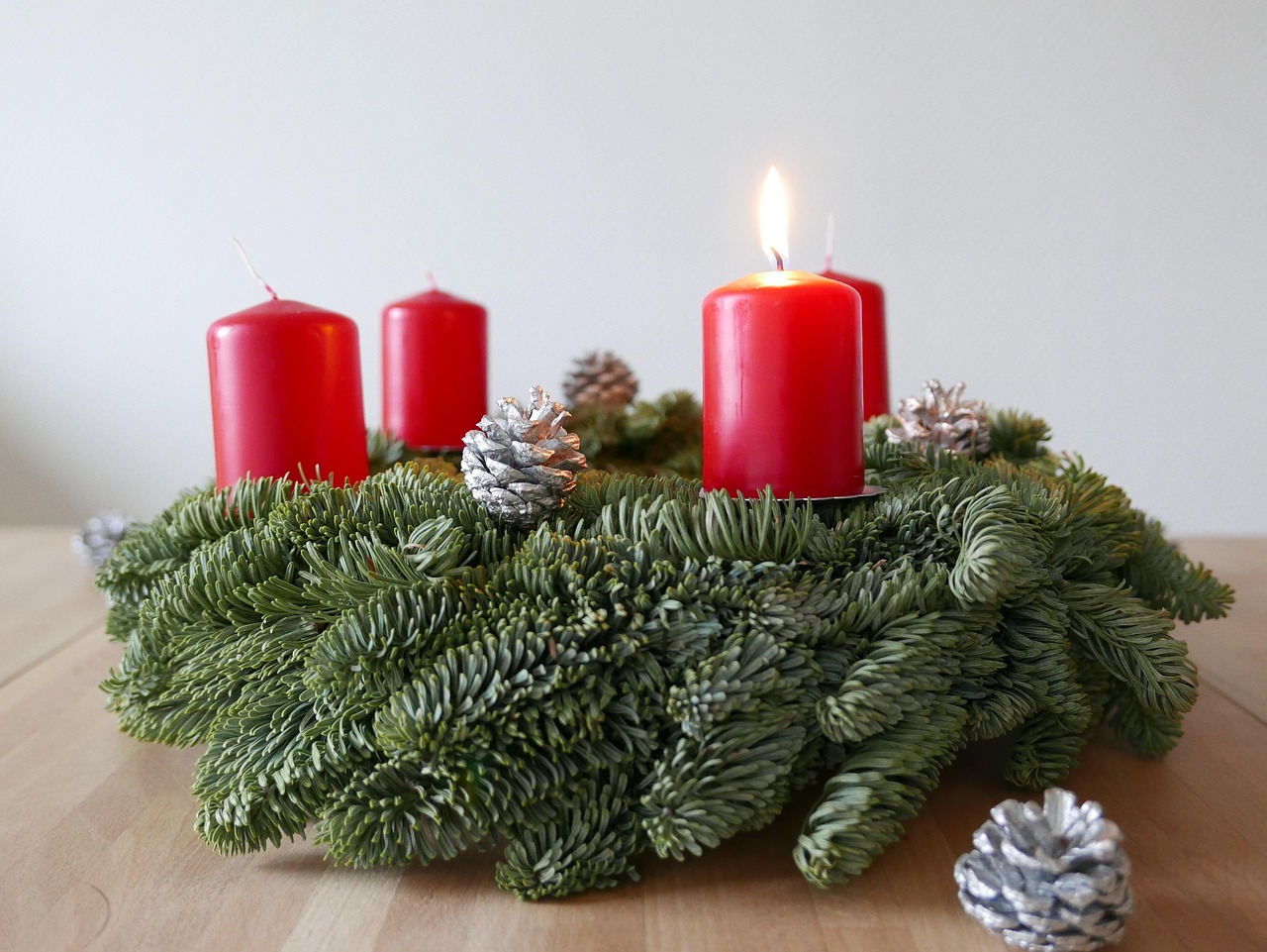 Couronne De L'Avent Bougies - Image gratuite sur
